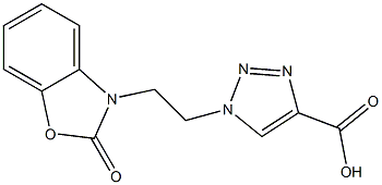 1-[2-(2-oxo-2,3-dihydro-1,3-benzoxazol-3-yl)ethyl]-1H-1,2,3-triazole-4-carboxylic acid Structure
