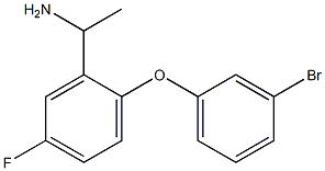 1-[2-(3-bromophenoxy)-5-fluorophenyl]ethan-1-amine Structure