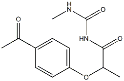 1-[2-(4-acetylphenoxy)propanoyl]-3-methylurea