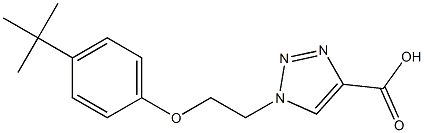 1-[2-(4-tert-butylphenoxy)ethyl]-1H-1,2,3-triazole-4-carboxylic acid Struktur