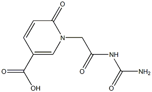1-[2-(carbamoylamino)-2-oxoethyl]-6-oxo-1,6-dihydropyridine-3-carboxylic acid Structure