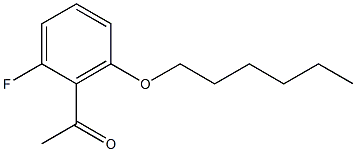 1-[2-fluoro-6-(hexyloxy)phenyl]ethan-1-one 结构式