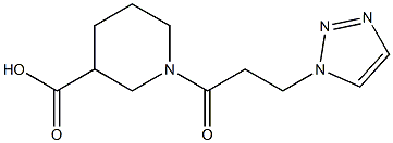 1-[3-(1H-1,2,3-triazol-1-yl)propanoyl]piperidine-3-carboxylic acid
