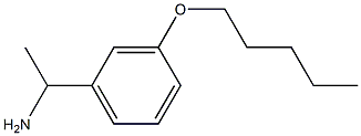1-[3-(pentyloxy)phenyl]ethan-1-amine Struktur