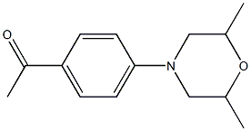 1-[4-(2,6-dimethylmorpholin-4-yl)phenyl]ethan-1-one Structure