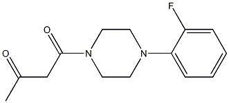 1-[4-(2-fluorophenyl)piperazin-1-yl]butane-1,3-dione Struktur