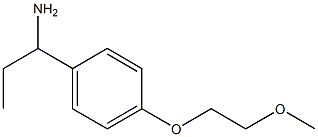 1-[4-(2-methoxyethoxy)phenyl]propan-1-amine,,结构式