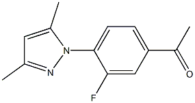 1-[4-(3,5-dimethyl-1H-pyrazol-1-yl)-3-fluorophenyl]ethan-1-one Structure