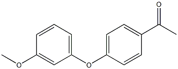 1-[4-(3-methoxyphenoxy)phenyl]ethan-1-one Structure
