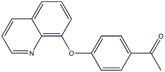 1-[4-(quinolin-8-yloxy)phenyl]ethan-1-one Structure