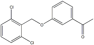 1-{3-[(2,6-dichlorophenyl)methoxy]phenyl}ethan-1-one Struktur