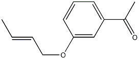1-{3-[(2E)-but-2-enyloxy]phenyl}ethanone Struktur