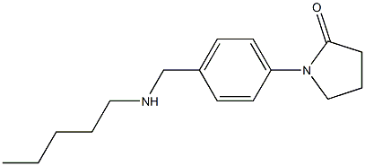 1-{4-[(pentylamino)methyl]phenyl}pyrrolidin-2-one Struktur