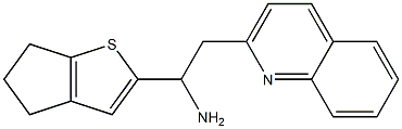 1-{4H,5H,6H-cyclopenta[b]thiophen-2-yl}-2-(quinolin-2-yl)ethan-1-amine 结构式