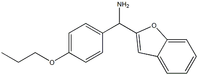 1-benzofuran-2-yl(4-propoxyphenyl)methanamine|