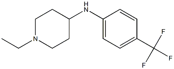 1-ethyl-N-[4-(trifluoromethyl)phenyl]piperidin-4-amine,,结构式