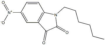 1-hexyl-5-nitro-2,3-dihydro-1H-indole-2,3-dione Structure