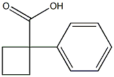 1-phenylcyclobutane-1-carboxylic acid Structure