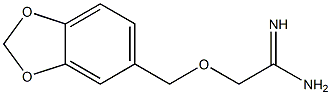 2-(1,3-benzodioxol-5-ylmethoxy)ethanimidamide Struktur