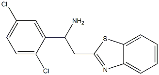 2-(1,3-benzothiazol-2-yl)-1-(2,5-dichlorophenyl)ethan-1-amine Structure