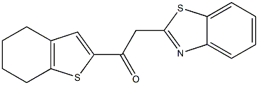 2-(1,3-benzothiazol-2-yl)-1-(4,5,6,7-tetrahydro-1-benzothiophen-2-yl)ethan-1-one 化学構造式