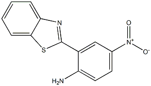 2-(1,3-benzothiazol-2-yl)-4-nitroaniline 化学構造式
