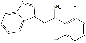 2-(1H-benzimidazol-1-yl)-1-(2,6-difluorophenyl)ethanamine Structure