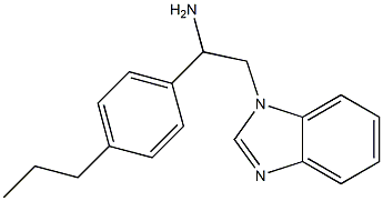 2-(1H-benzimidazol-1-yl)-1-(4-propylphenyl)ethanamine Structure
