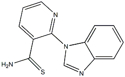 2-(1H-benzimidazol-1-yl)pyridine-3-carbothioamide Struktur