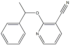 2-(1-phenylethoxy)nicotinonitrile Structure