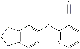 2-(2,3-dihydro-1H-inden-5-ylamino)pyridine-3-carbonitrile Structure