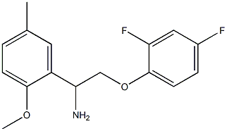 2-(2,4-difluorophenoxy)-1-(2-methoxy-5-methylphenyl)ethanamine Struktur