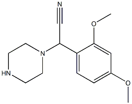 2-(2,4-dimethoxyphenyl)-2-(piperazin-1-yl)acetonitrile