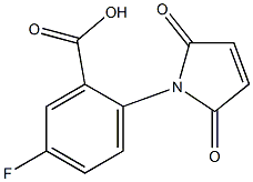2-(2,5-dioxo-2,5-dihydro-1H-pyrrol-1-yl)-5-fluorobenzoic acid Structure