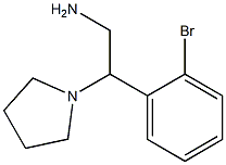 2-(2-bromophenyl)-2-pyrrolidin-1-ylethanamine Structure