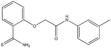 2-(2-carbamothioylphenoxy)-N-(3-methylphenyl)acetamide,,结构式