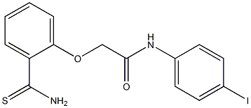 2-(2-carbamothioylphenoxy)-N-(4-iodophenyl)acetamide Structure