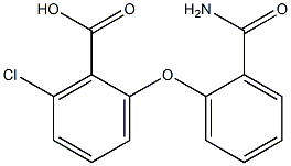 2-(2-carbamoylphenoxy)-6-chlorobenzoic acid Structure