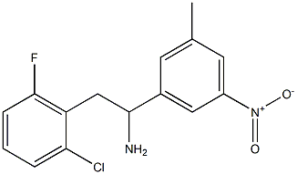 2-(2-chloro-6-fluorophenyl)-1-(3-methyl-5-nitrophenyl)ethan-1-amine|