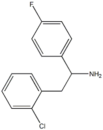 2-(2-chlorophenyl)-1-(4-fluorophenyl)ethan-1-amine Struktur