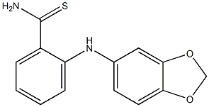 2-(2H-1,3-benzodioxol-5-ylamino)benzene-1-carbothioamide Struktur