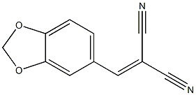2-(2H-1,3-benzodioxol-5-ylmethylidene)propanedinitrile 结构式