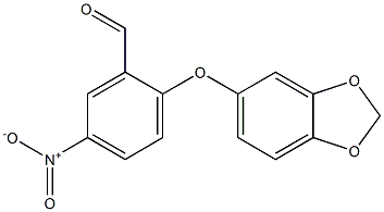 2-(2H-1,3-benzodioxol-5-yloxy)-5-nitrobenzaldehyde Structure