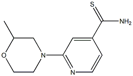 2-(2-methylmorpholin-4-yl)pyridine-4-carbothioamide Structure