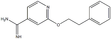 2-(2-phenylethoxy)pyridine-4-carboximidamide Structure