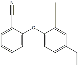 2-(2-tert-butyl-4-ethylphenoxy)benzonitrile Structure