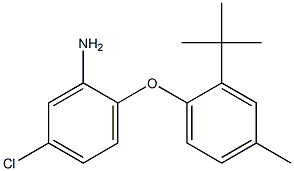 2-(2-tert-butyl-4-methylphenoxy)-5-chloroaniline Struktur