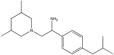 2-(3,5-dimethylpiperidin-1-yl)-1-[4-(2-methylpropyl)phenyl]ethan-1-amine Structure