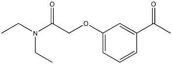 2-(3-acetylphenoxy)-N,N-diethylacetamide Structure