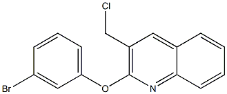 2-(3-bromophenoxy)-3-(chloromethyl)quinoline Structure